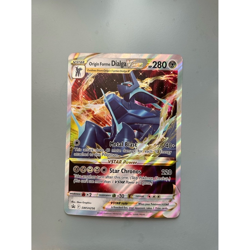 Pokémon Jumbo Card Origin Forme Dialga VSTAR SWSH256 Promo Holo English